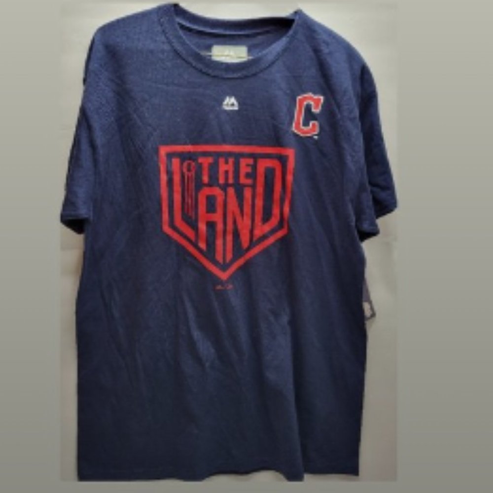Cleveland Guardians Mens Adult Large Shirt Navy Blue Baseball New without Tag